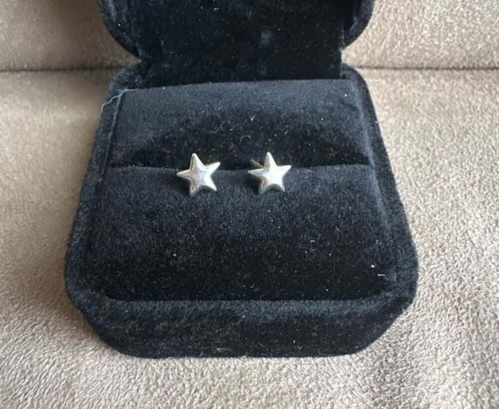 TOUS Motifs Silver Star Stud Earrings
